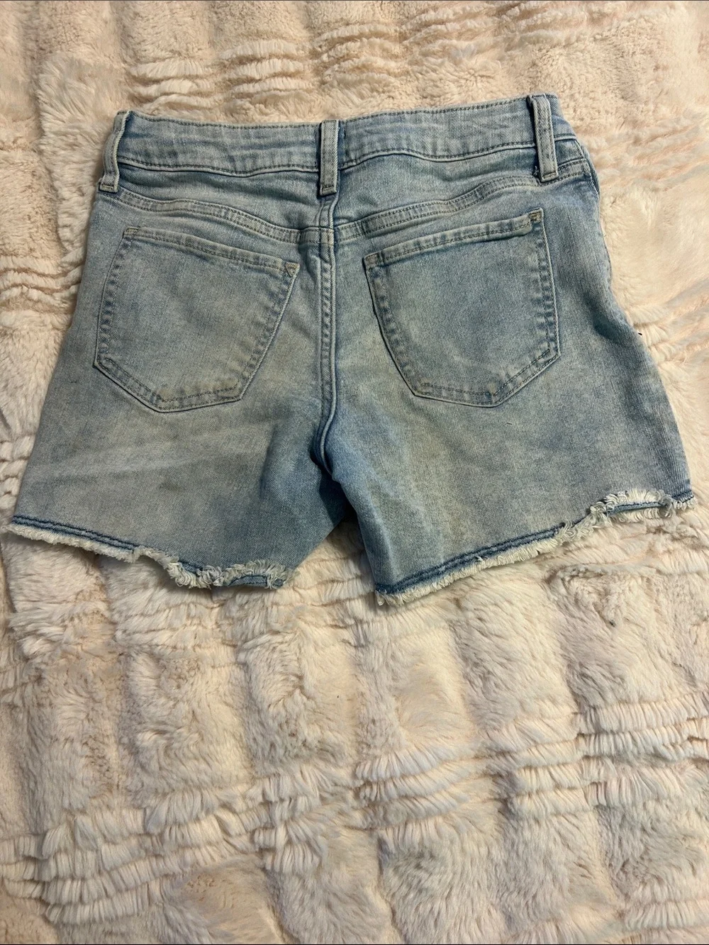 GAP Light Blue Denim Women's Distressed Shorts - Casual Summer Staple